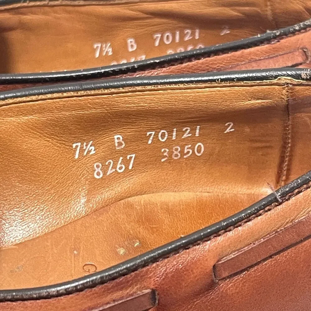 Allen Edmonds Tassel Loafers‎ Men 7.5 B Leather Brown Business Classic Preppy